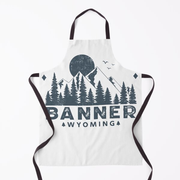 Item preview, Banner Wyoming Mountain View designed and sold by Home-Spirit.