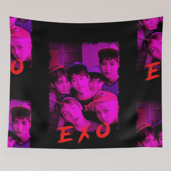 Item preview, EXO Kpop Group Members Purple Korean Kpop RGB Color Design designed and sold by Piosenka Art.