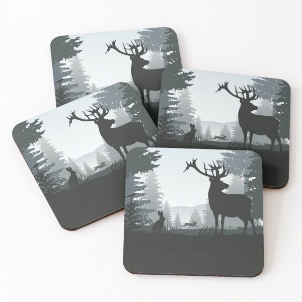 Item preview, Minimal dark forest scenery illusional art designed and sold by Bkstores.