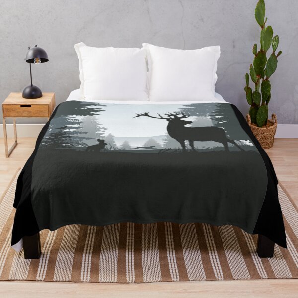 Item preview, Minimal dark forest scenery illusional art designed and sold by Bkstores.