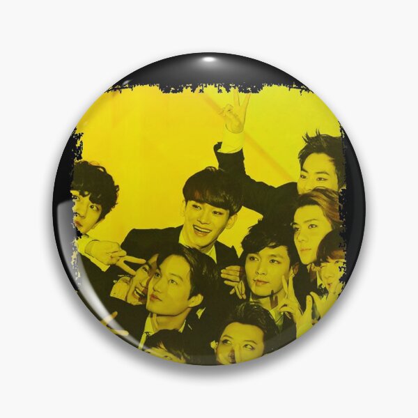 Item preview, EXO Kpop Group Members Yellow Korean Kpop RGB Color Design designed and sold by Piosenka Art.