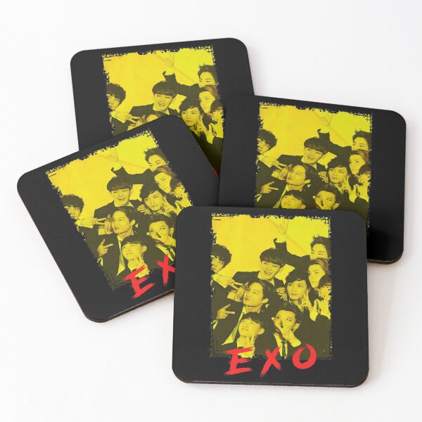 Item preview, EXO Kpop Group Members Yellow Korean Kpop RGB Color Design designed and sold by Piosenka Art.