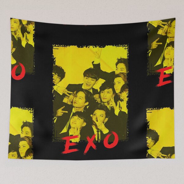 Item preview, EXO Kpop Group Members Yellow Korean Kpop RGB Color Design designed and sold by Piosenka Art.