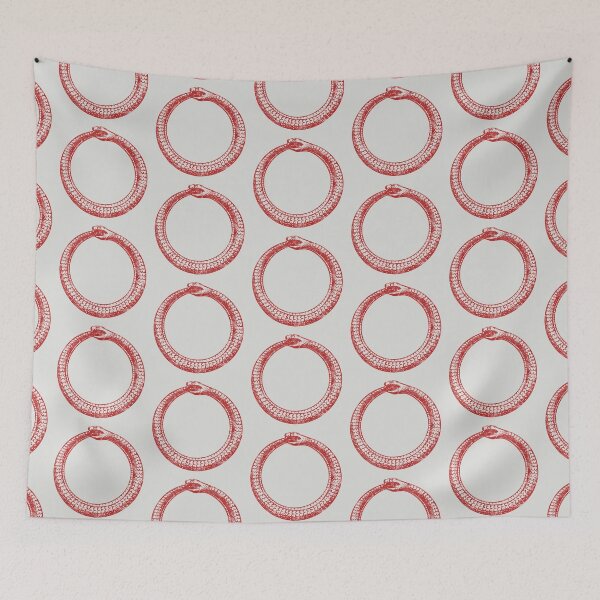 Item preview, Ouroboros Snake Circle (distressed design) designed and sold by siggyspatsky.