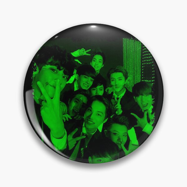 Item preview, EXO Kpop Group Members Green Korean Kpop RGB Color Design designed and sold by Piosenka Art.