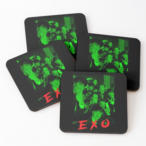 Item preview, EXO Kpop Group Members Green Korean Kpop RGB Color Design designed and sold by Piosenka Art.