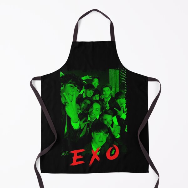Item preview, EXO Kpop Group Members Green Korean Kpop RGB Color Design designed and sold by Piosenka Art.