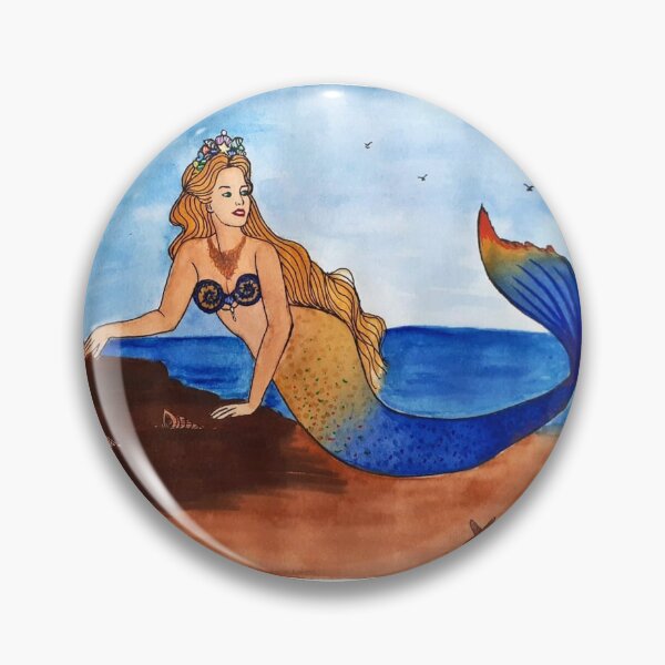 Item preview, Beached Mermaid designed and sold by LataArtStudio.