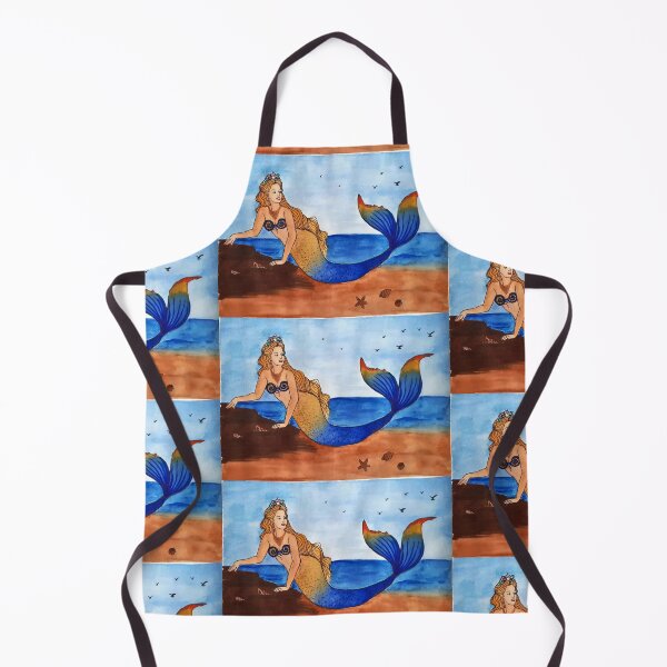 Item preview, Beached Mermaid designed and sold by LataArtStudio.