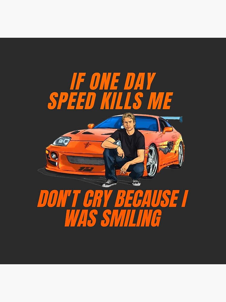 "Paul walker quotes { fast and furious supra }" Throw Pillow for Sale