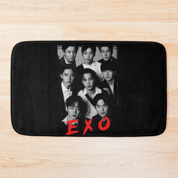 Item preview, EXO Kpop Group Members black and white Korean Kpop RGB Color Design designed and sold by Piosenka Art.