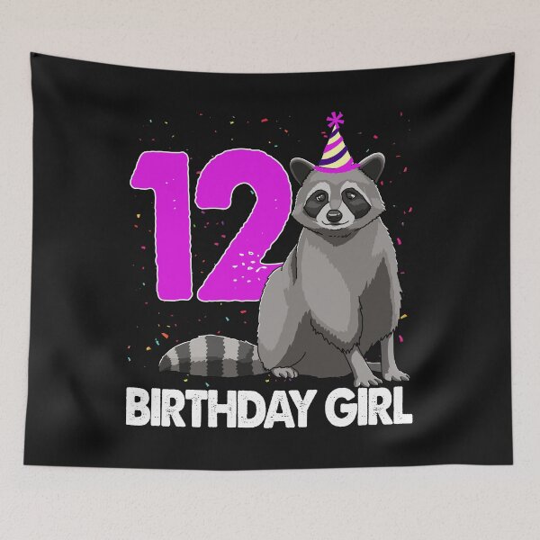 Item preview, Birthday Girl 12 Raccoon designed and sold by Bendthetrend.