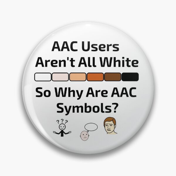 Item preview, AAC Users Aren't All White So Why Are AAC Symbols?  designed and sold by AAC-users-shop.