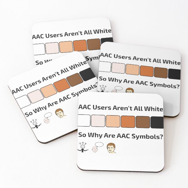 Item preview, AAC Users Aren't All White So Why Are AAC Symbols?  designed and sold by AAC-users-shop.
