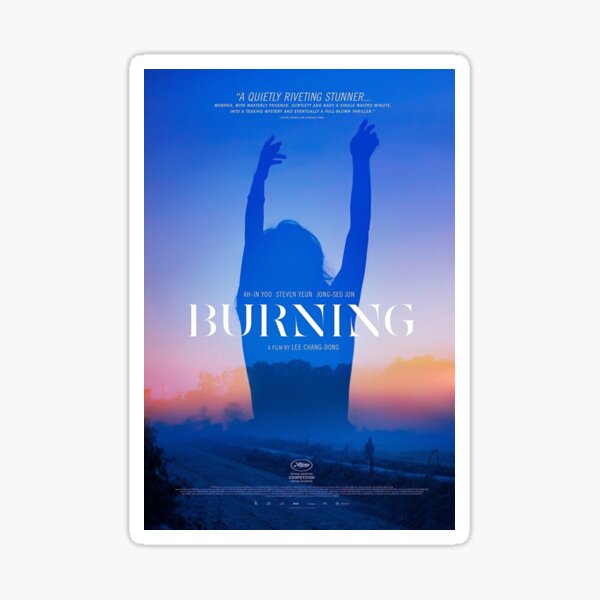 Burning Movie Poster Sticker
