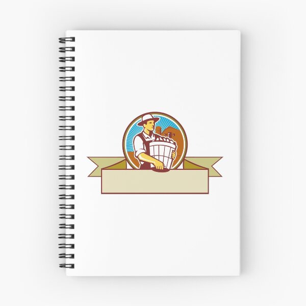 Item preview, Organic Farmer Harvest Basket Circle Ribbon Retro designed and sold by patrimonio.