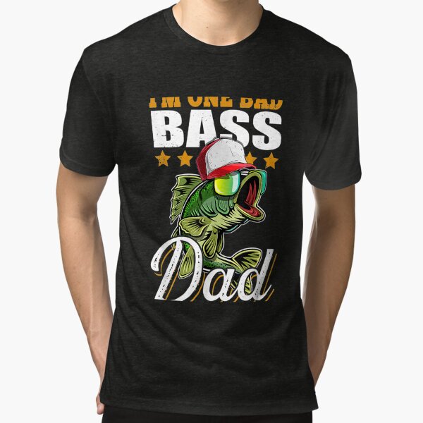 Mens I'm One Bad Bass Grandpa Bass Fishing Gift For Father's Day  Poster  for Sale by corruptmacadami