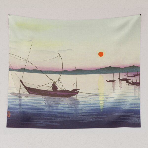 Item preview, Japanese art style seascape designed and sold by Artysannie.