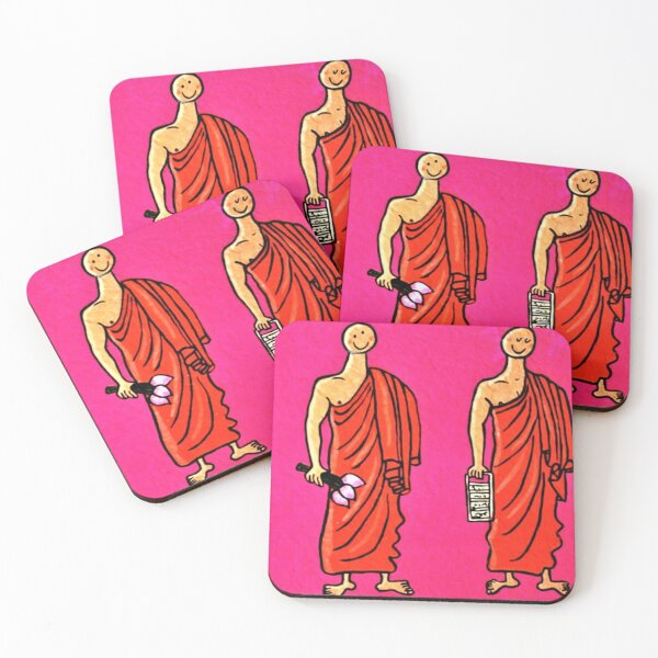 Item preview, Happy Monks Playing Football designed and sold by StefDelapree.