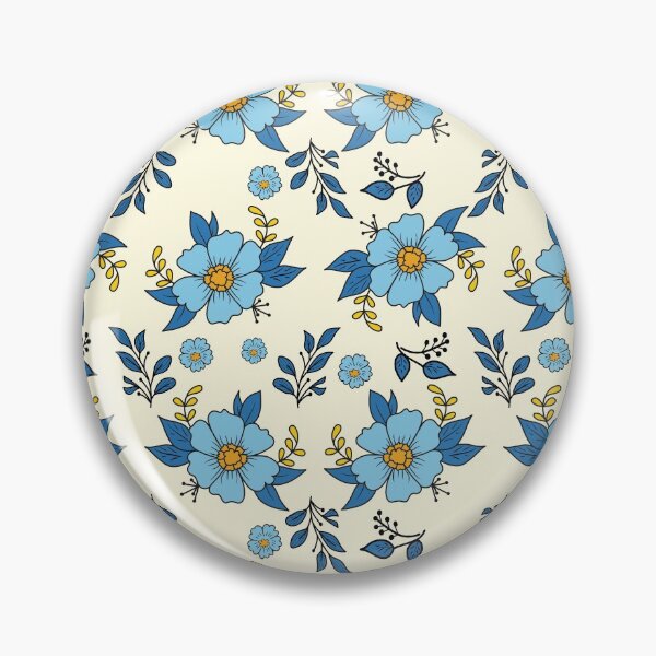 Item preview, Blue Floral Pattern Design designed and sold by smmrdesign.