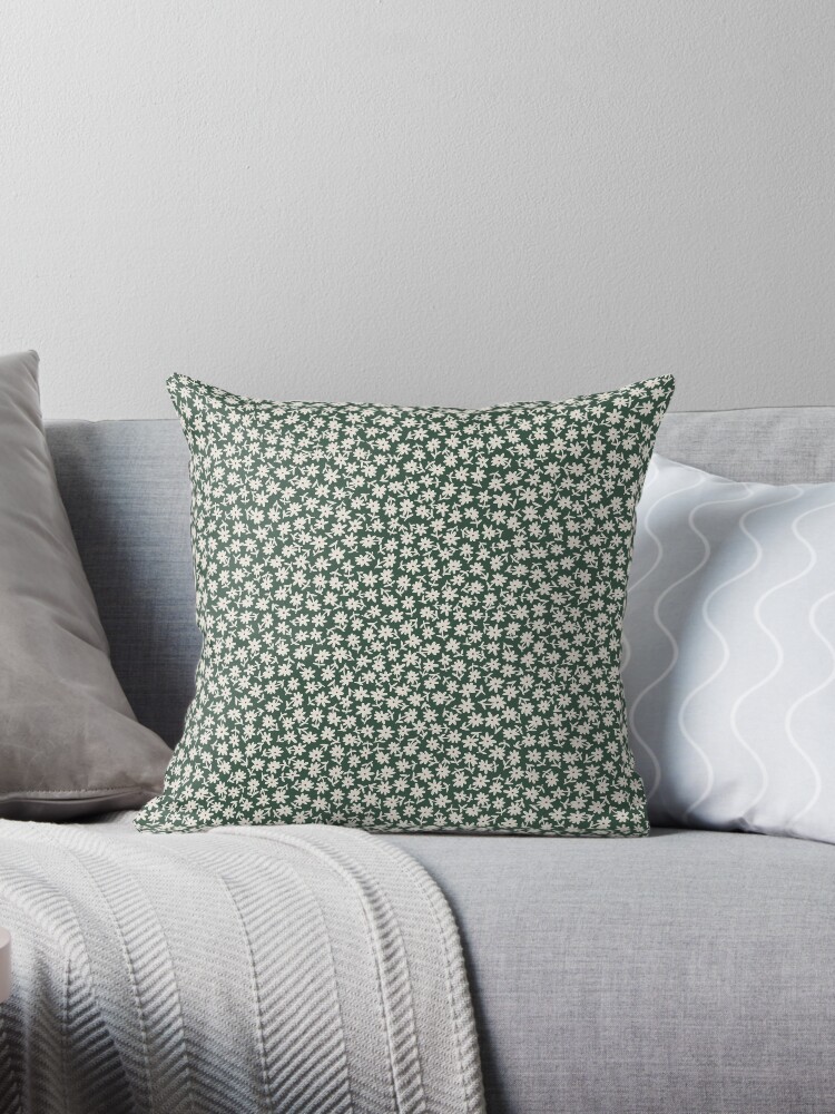 Green boho throw discount pillow