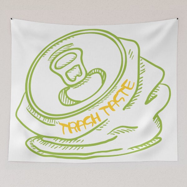 Item preview, TRASH TASTE - a Crushed  Can (yellow green) designed and sold by dkdk-kdk.