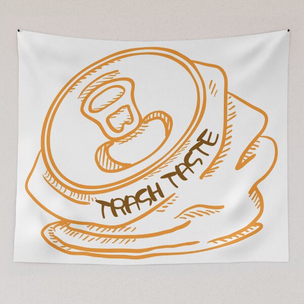 Item preview, TRASH TASTE - a Crushed  Can (orange brown) designed and sold by dkdk-kdk.