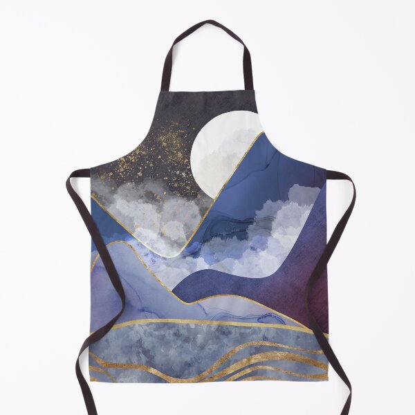 Item preview, Art background. Texturized mointains, moon and clouds. Abstract mountains collage designed and sold by darkmoonlight-.