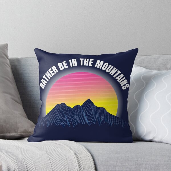 Item preview, Rather be in the Mountains Hiking/Camping Outdoors T-shirt designed and sold by HikingInWindsor.