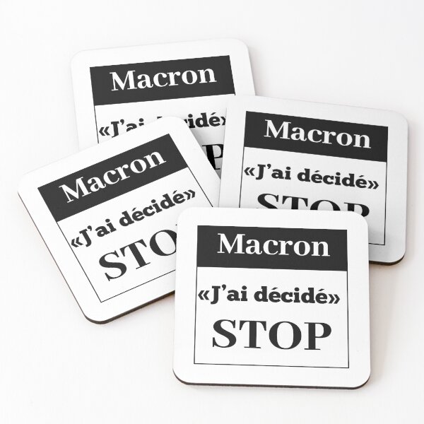 Item preview, MACRON I decided STOP to authoritarian drift message social movement anti macron oligarchy demonstrations defense sovereignty, rights democracy designed and sold by FranceLibre.