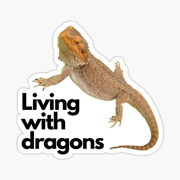 Item preview, Bearded Dragon - Living with Dragons designed and sold by Designforoz.