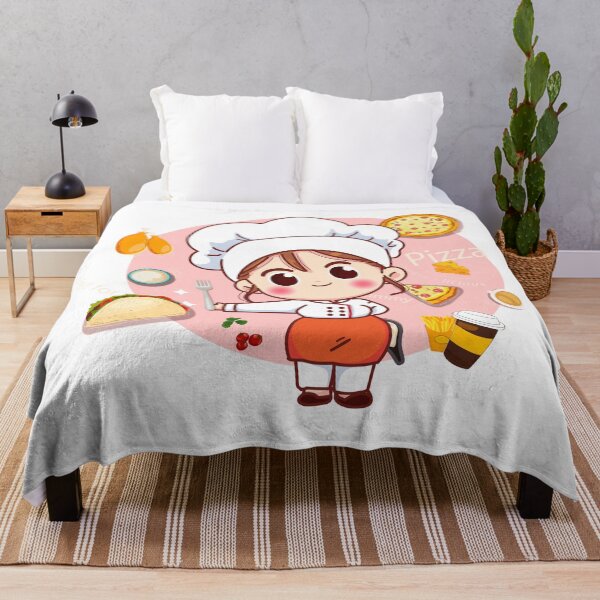 Item preview, Cute chef girl with food  designed and sold by Anvin Peeter.