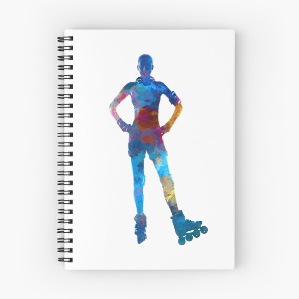 Item preview, Woman in roller skates 02 in watercolor designed and sold by paulrommer.