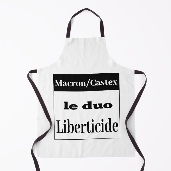 Item preview, MACRON / CASTEX the liberticidal duo, STOP to authoritarian drift message social movement anti macron oligarchy demonstrations defense sovereignty, rights democracy designed and sold by FranceLibre.