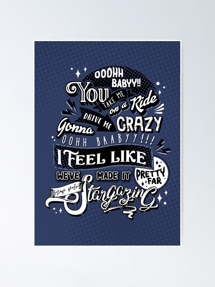 The Neighborhood Lyrics Stargazing Poster for Sale by