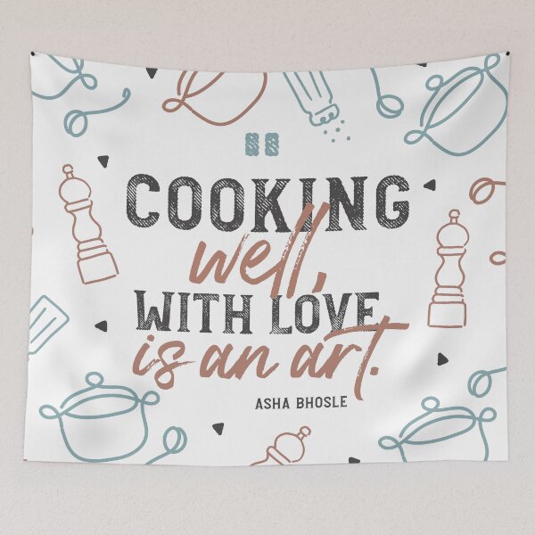 Item preview, Cooking Well With Love Typography and Pattern II designed and sold by FlinArt.