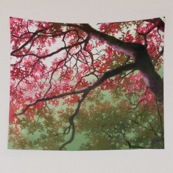 Item preview, Anime Tree Scenery (Red) designed and sold by BrokenOtaku.