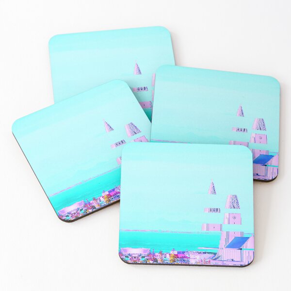 Item preview, Reykjavik Iceland Hallgrimskirkja Cathedral Vaporwave Glitch Art designed and sold by glitchhub.