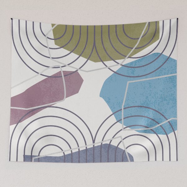 Item preview, Abstract Red Blue Art designed and sold by vdyzhr.