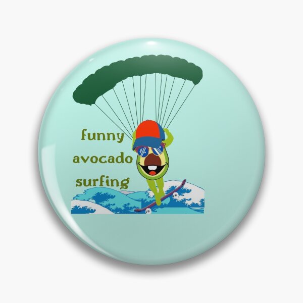 Item preview, Funny Avocado Surfing designed and sold by Eman4design.