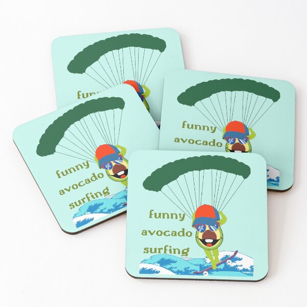 Item preview, Funny Avocado Surfing designed and sold by Eman4design.