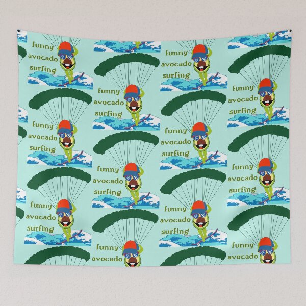 Item preview, Funny Avocado Surfing designed and sold by Eman4design.