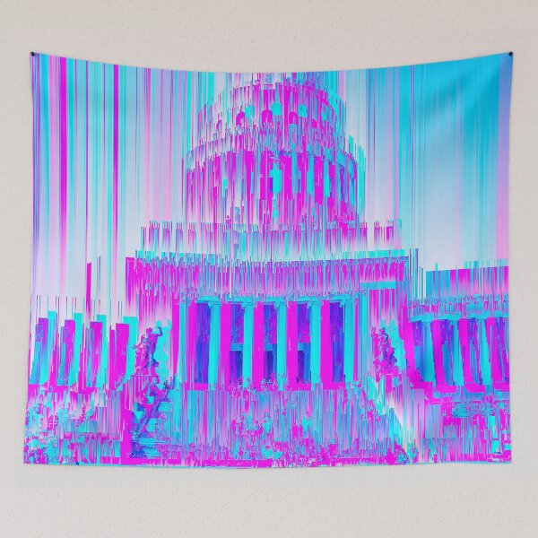 Item preview, Havana Cuba Capitol Building Capitolio Glitch Art designed and sold by glitchhub.