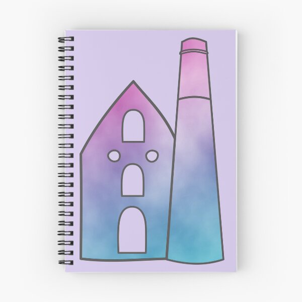 Item preview, Watercolour Cornish Tin Mine Blue Purple Abstract designed and sold by cashewdays.