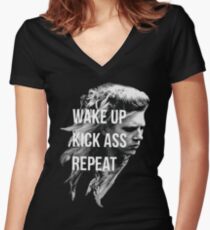 Lagertha’s KickAss Shirt Women's Fitted V-Neck T-Shirt