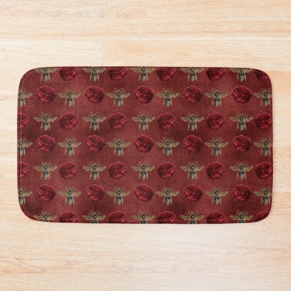 Item preview, Gold Bees and Red Roses designed and sold by Dreamflight.
