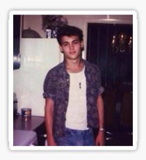 Young Johnny Depp Sticker