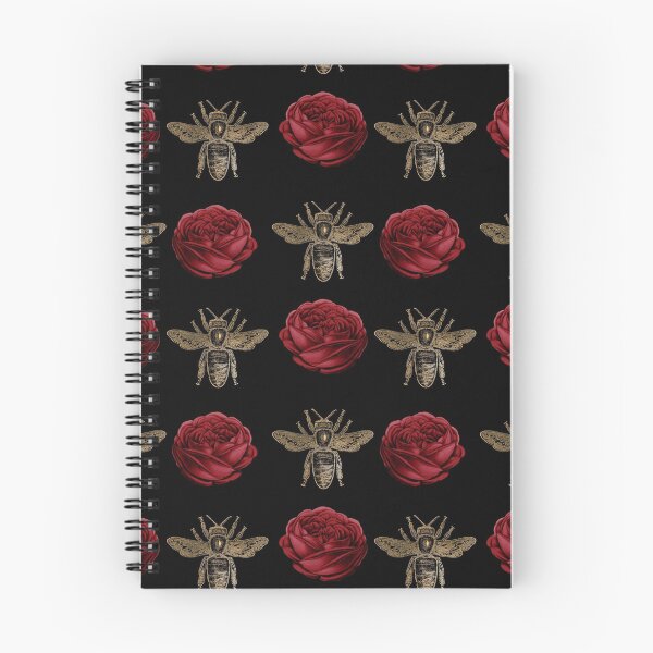Item preview, Gold Bees and Red Roses designed and sold by Dreamflight.