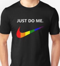 Just Do Me Rainbow Swoosh Unisex T-Shirt