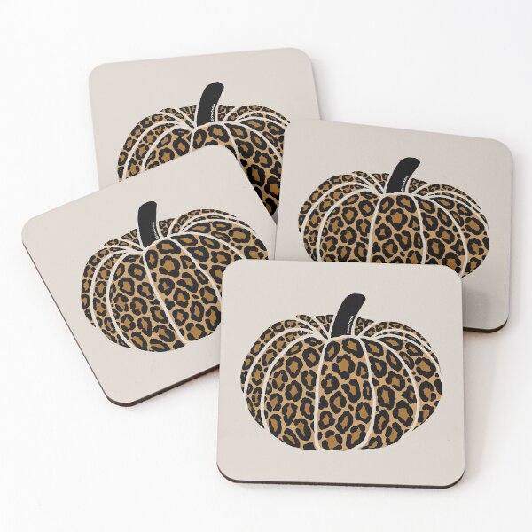 Item preview, Cute Leopard Print Pumpkin in Tan Brown and Black Palette designed and sold by CircusCreative.